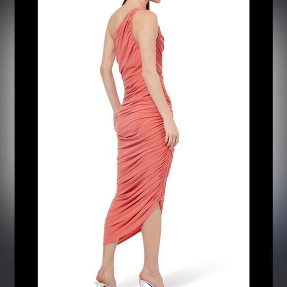 Norma Kamali Diana Gown Coral Pink S - Picture 2 of 8